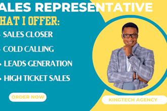 be your sales representative sales closing sales rep lead generation expert