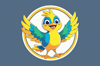 do bird mascot logo in 2 days