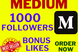do organic medium promotion, medium followers, medium profile