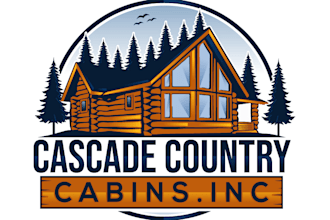 create a vintage cabin logo with a retro feel