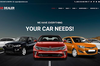 car dealership website car wash website auto detailing website car dealership