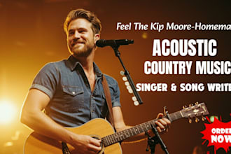 be your acoustic country singer songwriter ghost producers male vocalist guitar