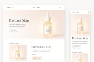 build a branded one product shopify store for beauty or skincare niche