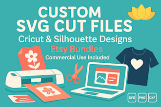 create svg cut files and clipart bundles for etsy and cricut