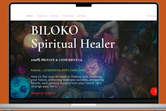 design spiritual website spiritual booking website psychic tarot reading website