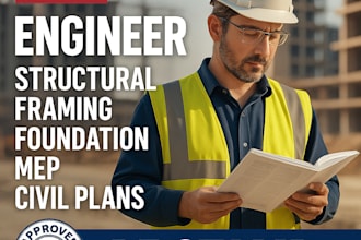 provide pe stamped site plan grading drainag foundation and structural