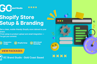 build and set up your shopify store with products and pages