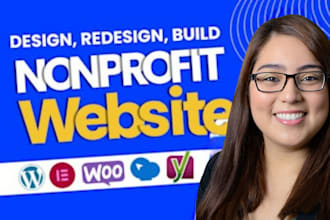 build non profit charity website donation website funding landing page