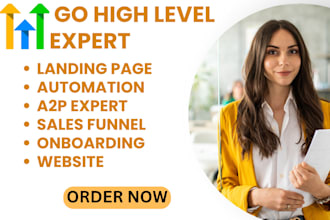 setup go high level  ghl sales funnel ghl website automation a2p saas agency