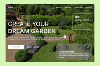design gardening website, lawn care website, booking with jobber, house call