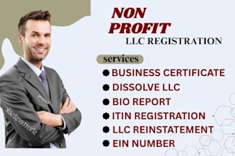 do USA llc, bio report, generate ein number, amend llc, dissolve llc