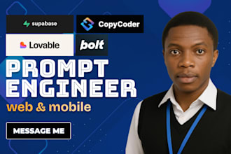 build website web application with bolt new ai, lovable dev ai , vercel v0 figma