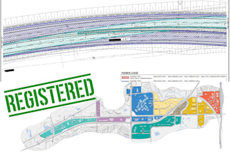 permit drawings for fence elevation, road design highway layout, traffic plans