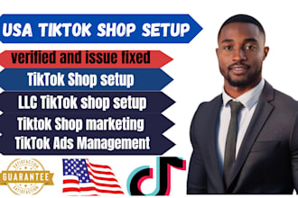 create USA tiktok shop US tiktok account USA tiktok shop business representative