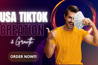 create USA tiktok account tiktok ads grow USA resident tiktok organically tiktok