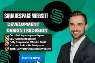 build a custom responsive and SEO friendly squarespace website