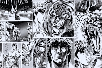 draw manga anime comic illustration, manga artist webtoon cover and  manhwa art