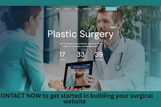 build bbl plastic surgery booking website opthalmologist website surgery website