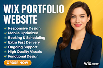 design wix portfolio website, redesign wix portfolio website, personal portfolio