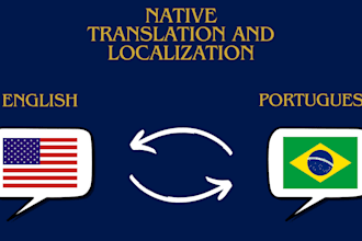 provide high quality english to portuguese translation