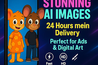 generate stunning ai images for social media, ads, or art in 24 hours