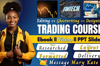 write edit fintech b2b  accounting ebook trading course content ebook writing