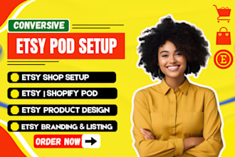 setup your etsy print on demand pod shop with printify, printful, and SEO