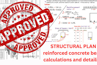 design structural plans with load calculations beam analysis