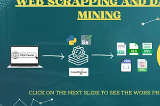 do data mining, data scraper, python web scraping, data extraction