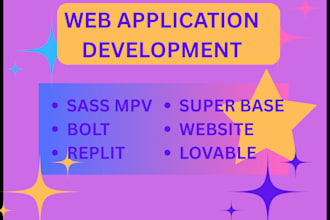 develop fix lovable al web apps, saas mvp website bolt new al replit superbase