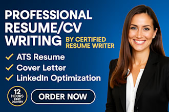 expertly write cv, resume, cover letter and optimize your linkedin profile