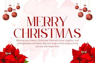 do an awesome christmas card for you