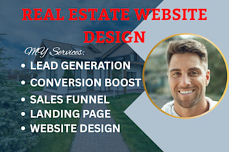design a responsive real estate realtor landing page and wordpress website