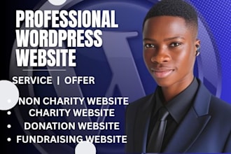 build a nonprofit, charity, 501c3,donation website, non profit website,wordpress