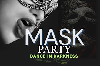 design bold and eye catching party or club flyers