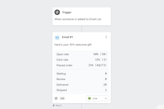 set up automated email flows in klaviyo and convertkit