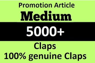 massive medium article promotion medium profile promotion to targeted audience
