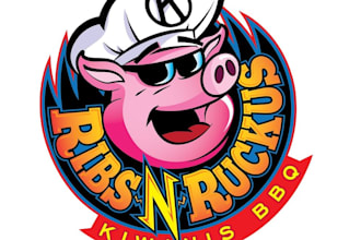 design high quality BBQ mascot logo with my fastest delivery