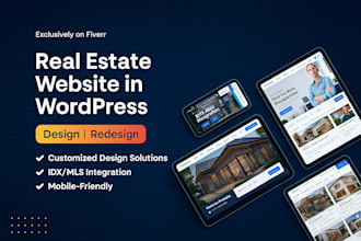 create a real estate website with idx mls and landing page design