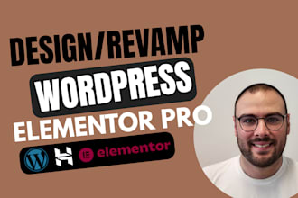 build revamp wordpress website design elementor pro woocommerce webshop store