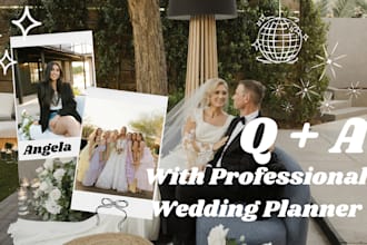 meet for a q and a on how to plan your wedding