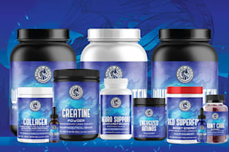 design supplement product label,cosmetic label,packaging design,product mockup