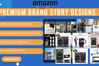 design stunning amazon brand story, premium ebc designs or amazon a plus content