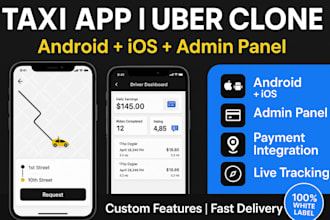 develop taxi booking app carpooling app uber clone app rideshare app taxi app