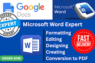 edit,format,create and fix microsoft word documents
