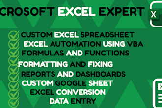 excel formulas, vba,macros, google sheet and custom spreadsheet template