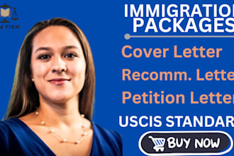 draft immigration cover letter, petition for eb2 niw,eb1a,eb2,e2,o1,l1,f1 visa
