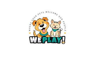 create fun eye heart animal logo