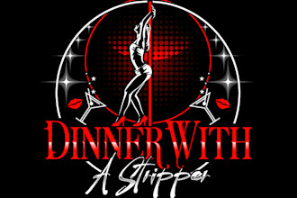 design a vintage dance studio logo with all file