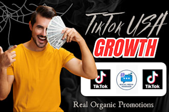 grow and promote tiktok followers tiktok account for USA residents organically